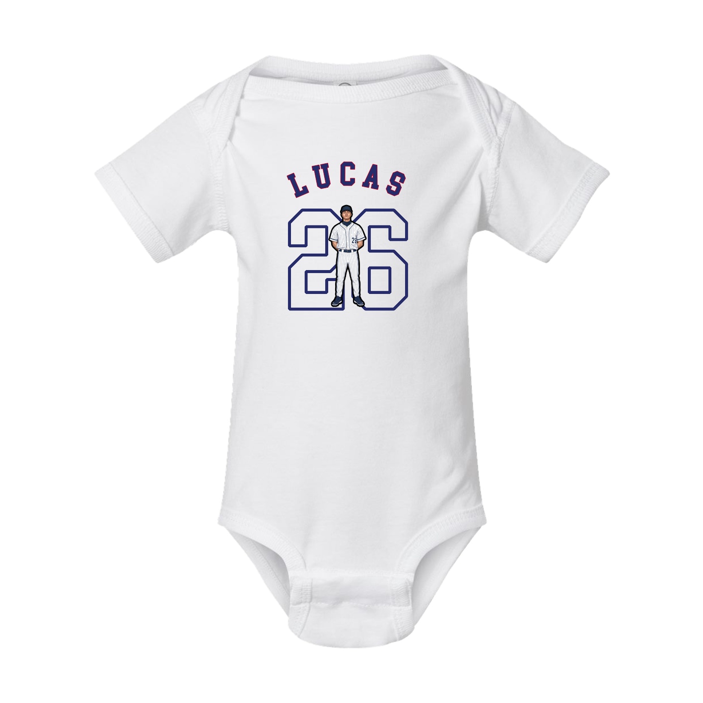 Baby Onesie — Shirsey Arch in White