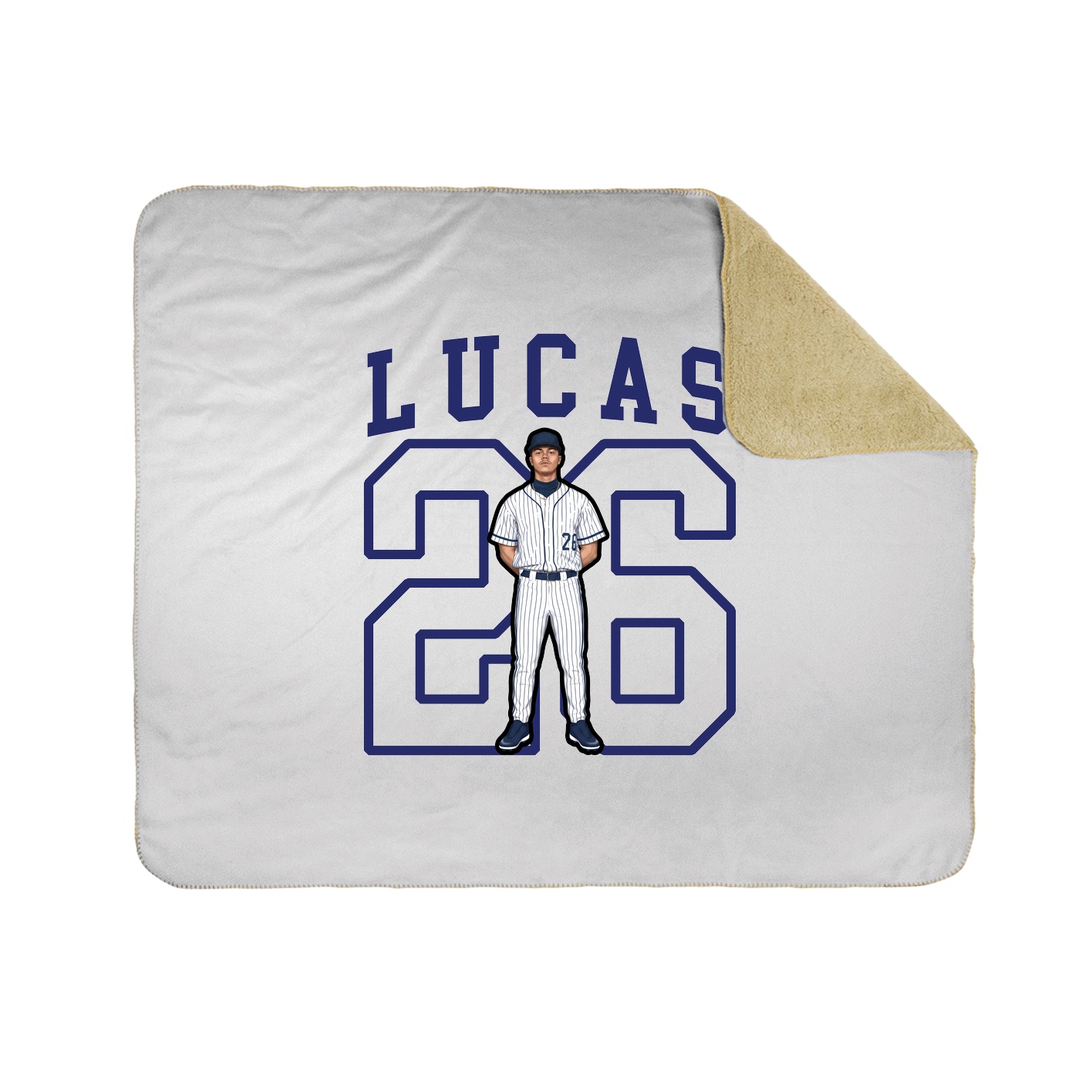 Throw Blanket — Shirsey in White