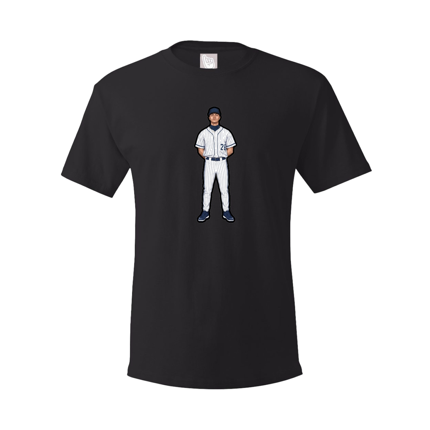 Tee — Name Vertical in Black