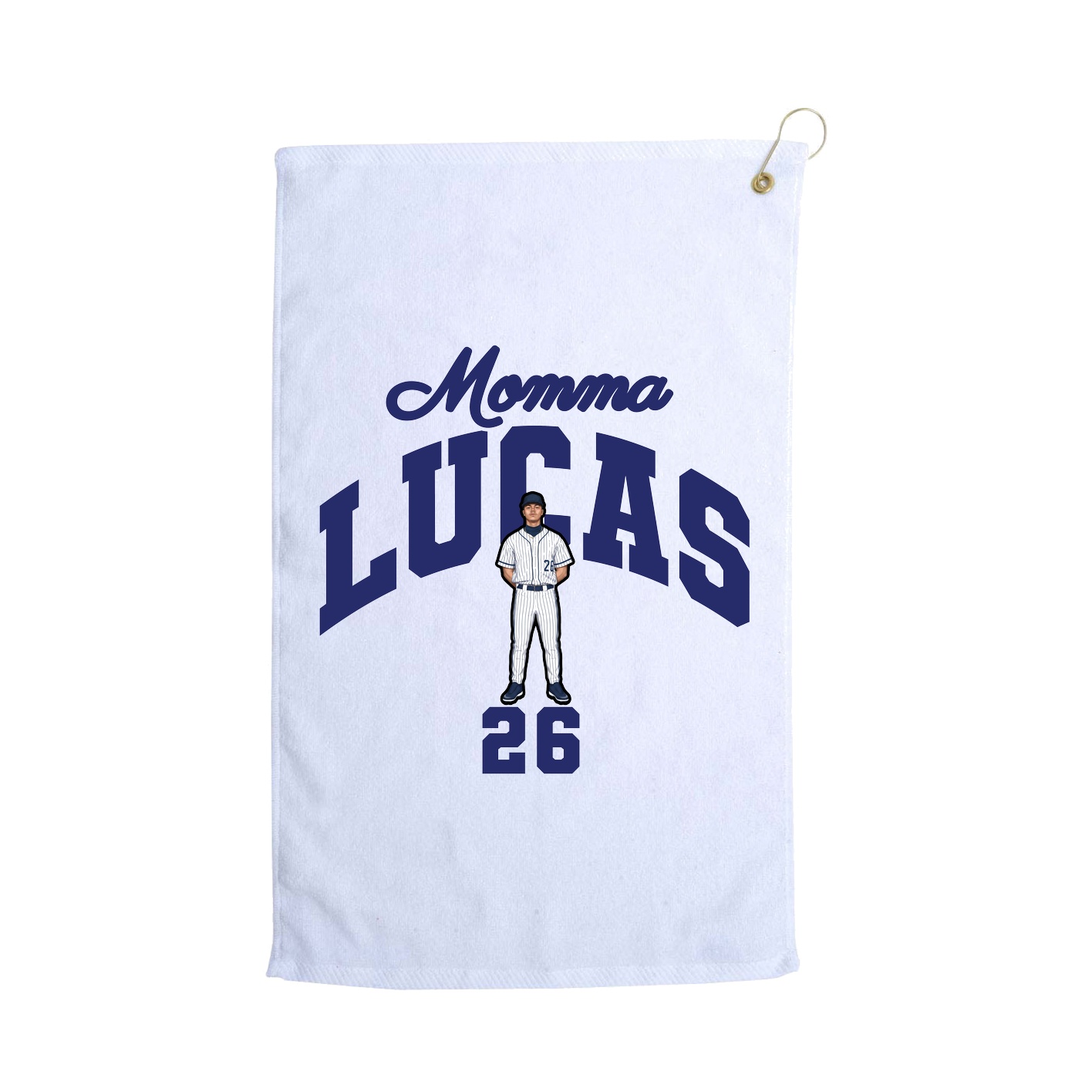 Golf Towel — Mothers Day Arch in White