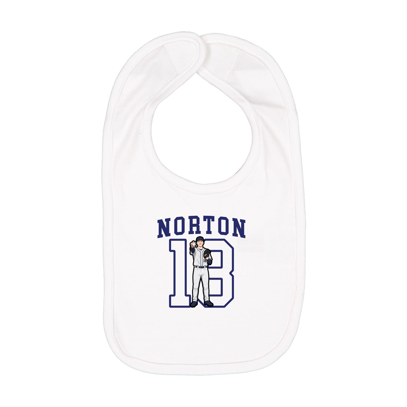Infant Bib — Shirsey in White