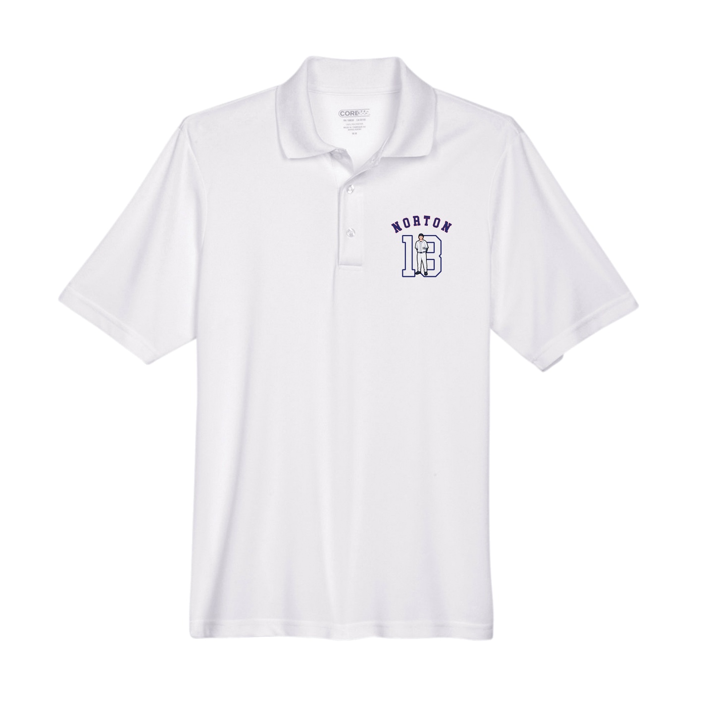 Performance Polo — Shirsey Arch in White