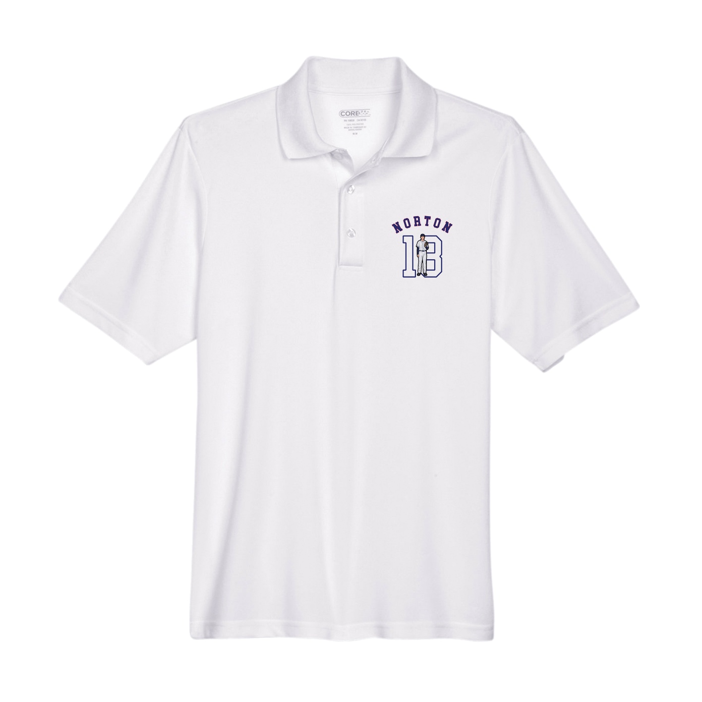 Performance Polo — Shirsey Arch in White