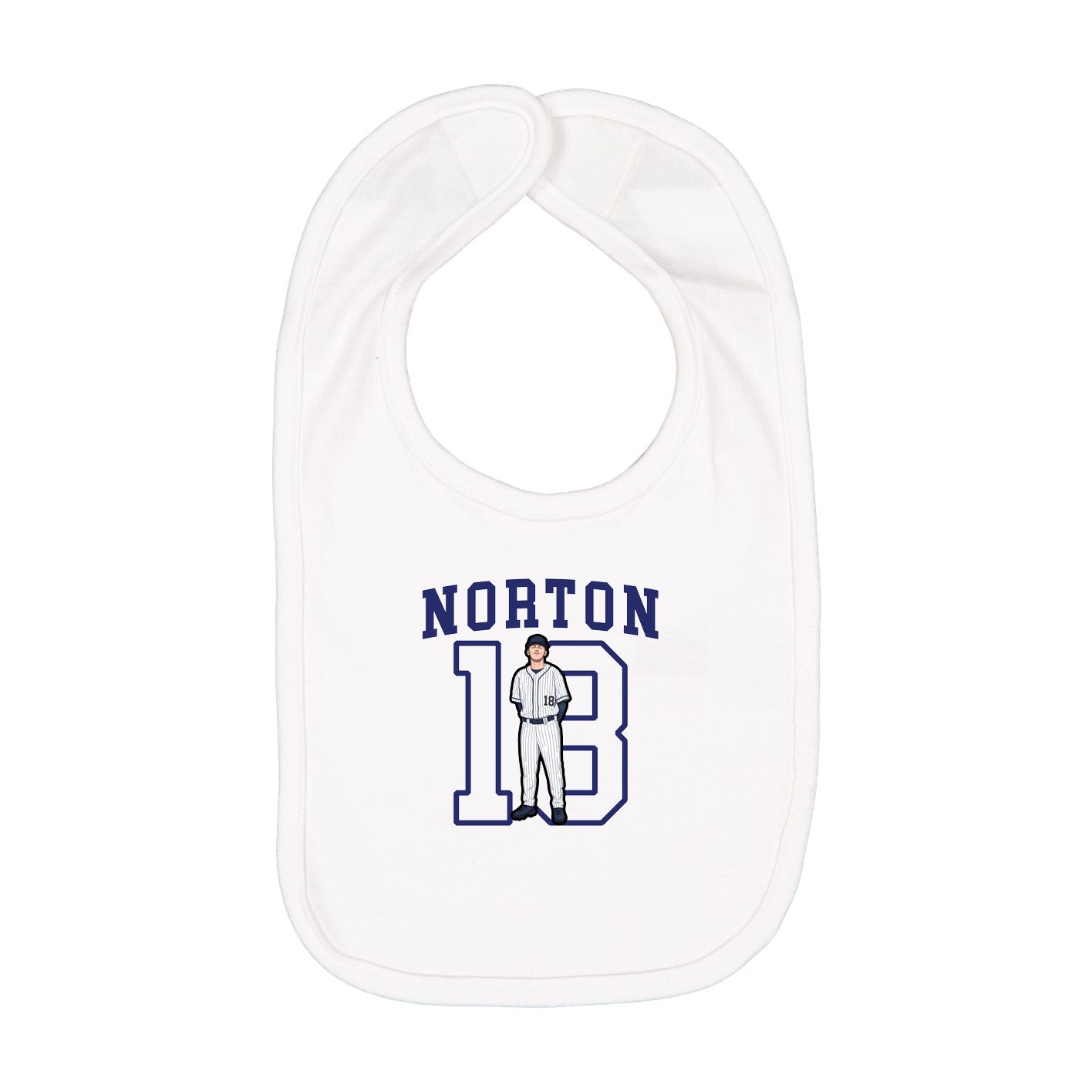 Infant Bib — Shirsey in White
