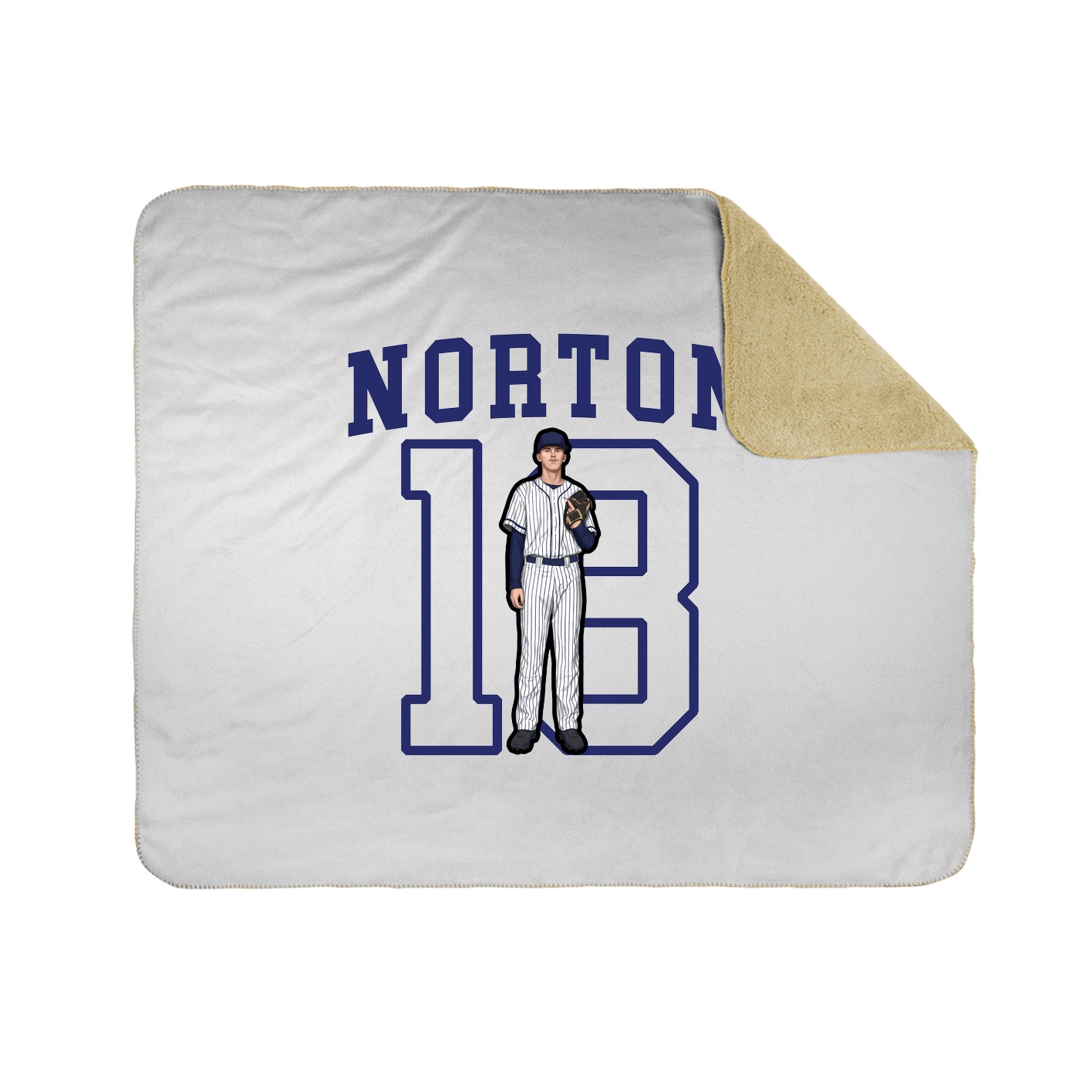 Throw Blanket — Shirsey in White
