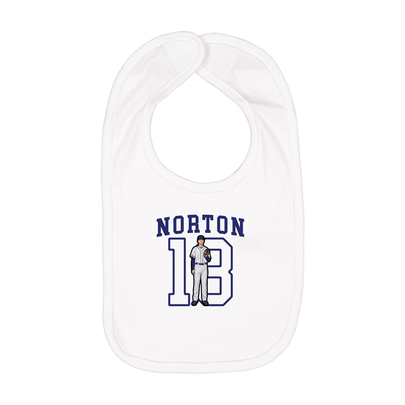 Infant Bib — Shirsey in White