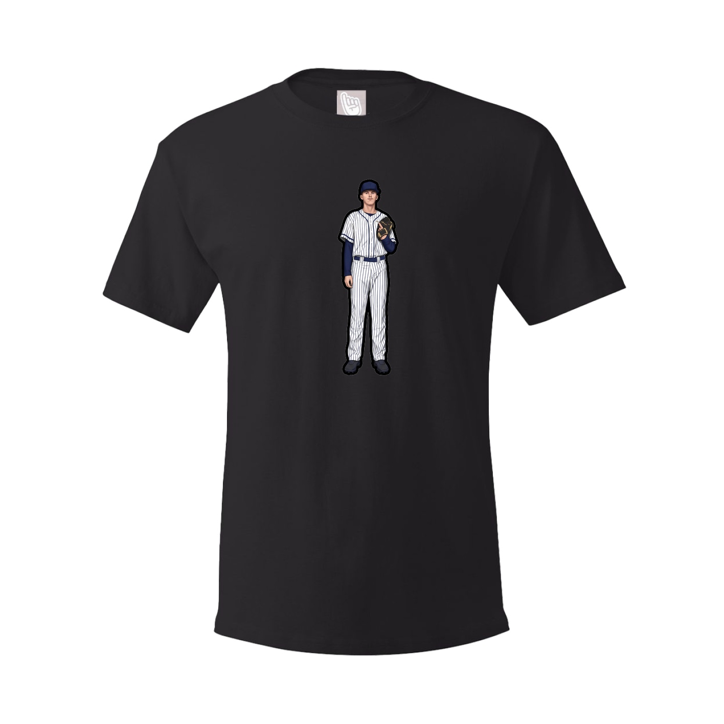 Tee — Name Vertical in Black