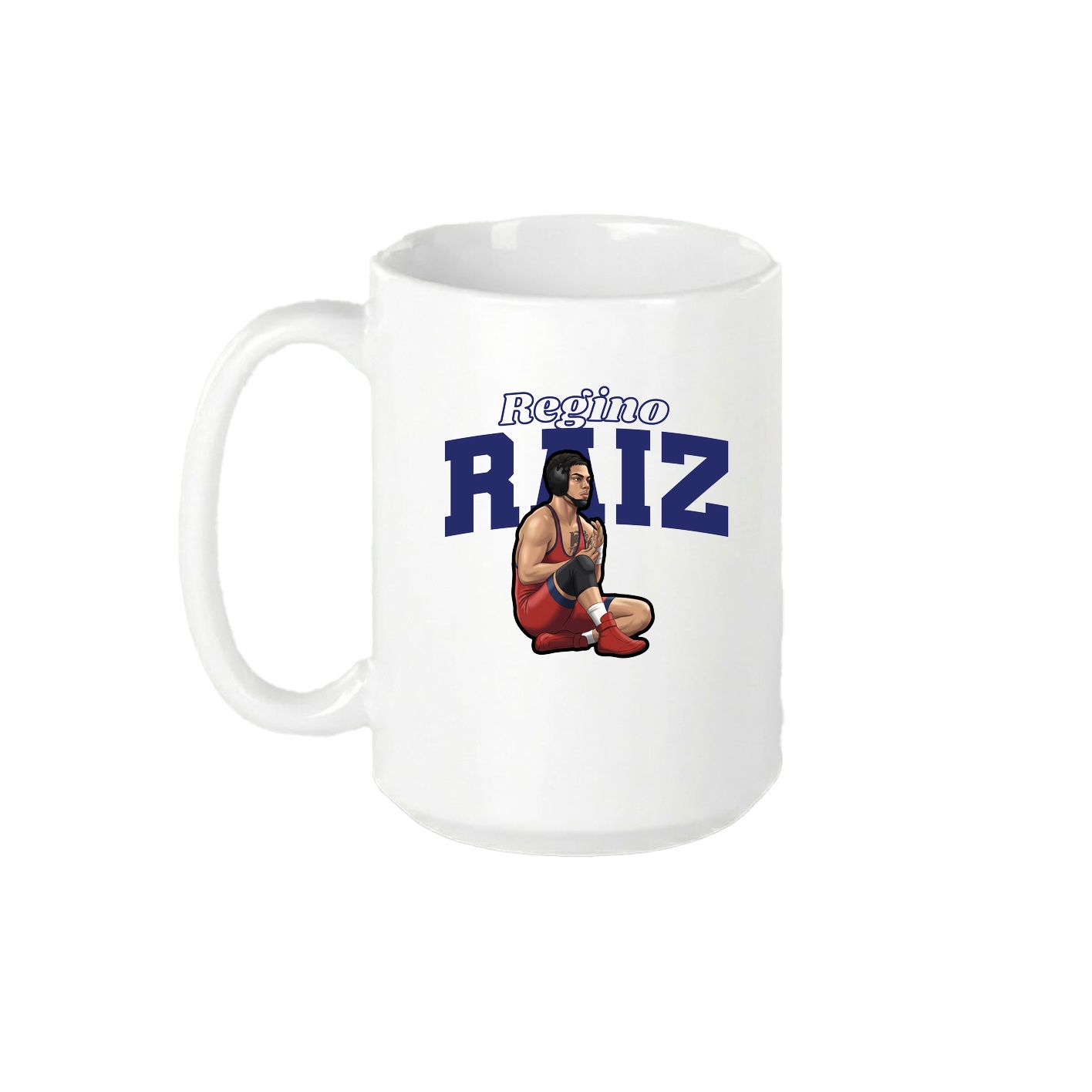 15oz Coffee Mug — Name Arch in White