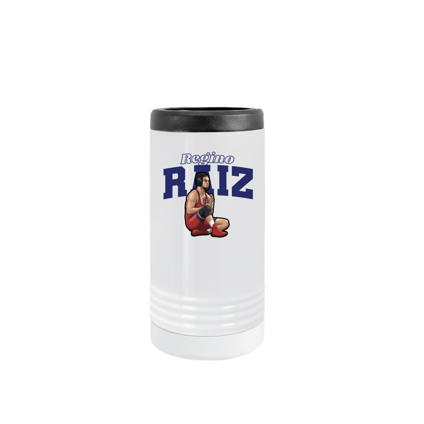 Slim Beverage Holder — Name Arch in White