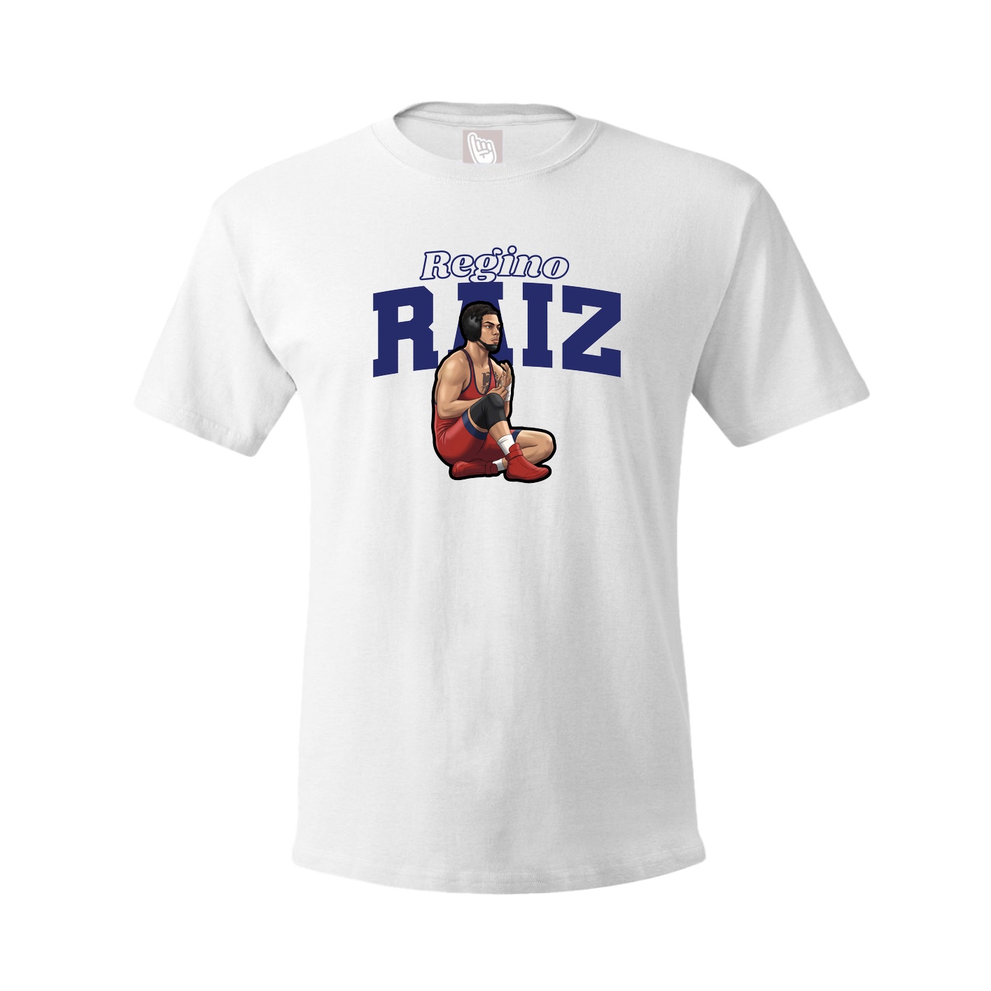 Youth Tee — Name Arch in White