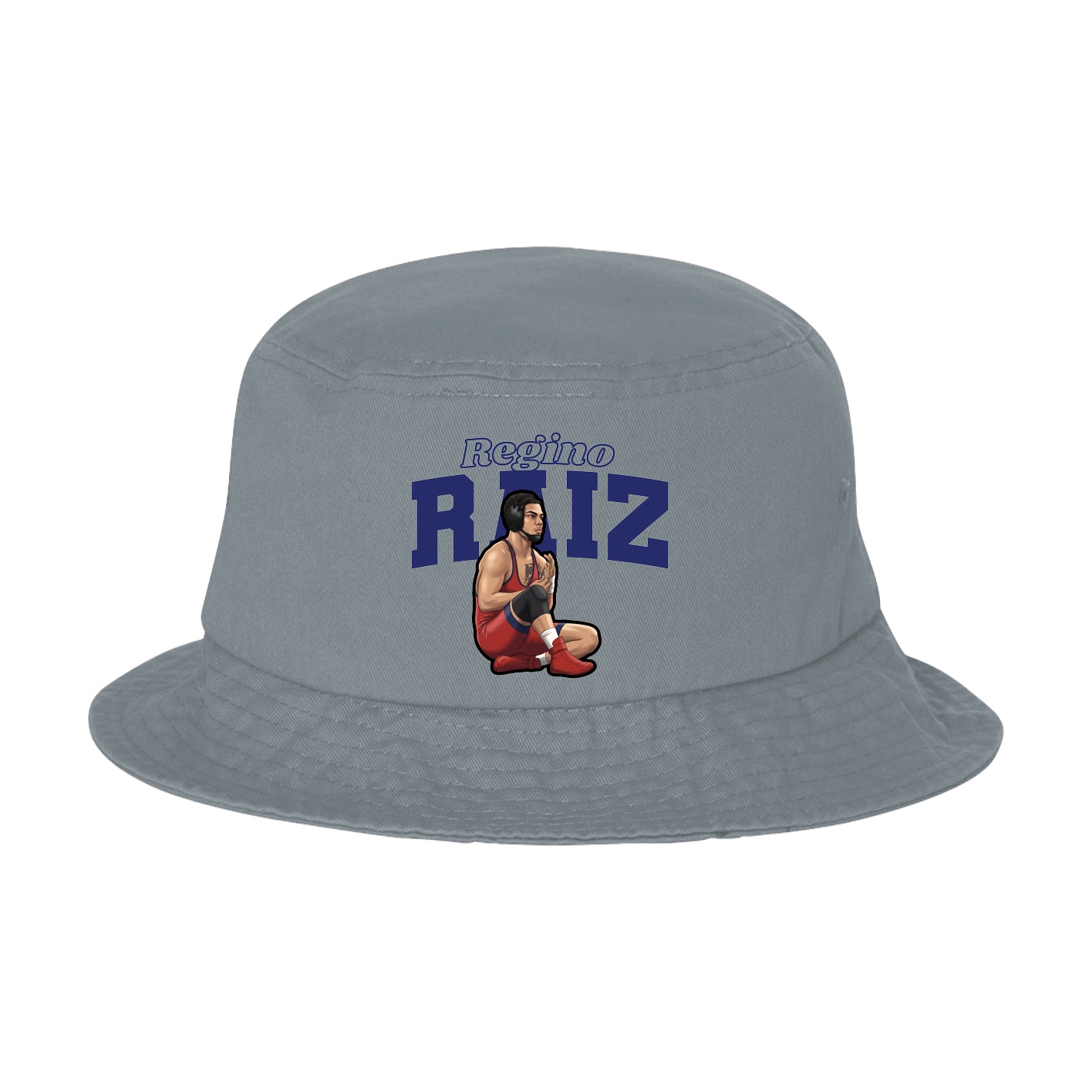 Bucket Cap — Name Arch in Grey