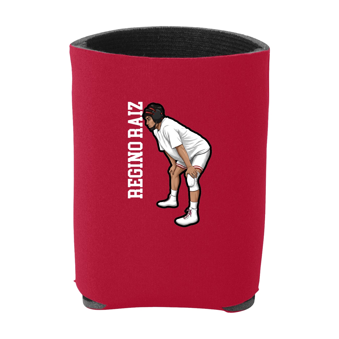 Can Holder — Name Vertical in Red