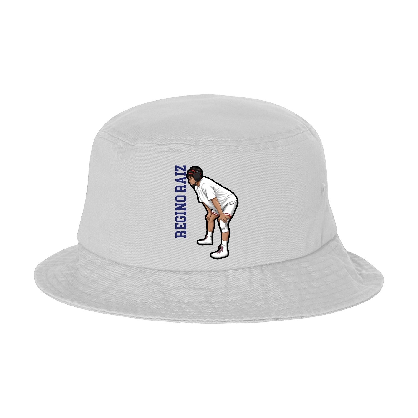 Bucket Cap — Name Vertical in White