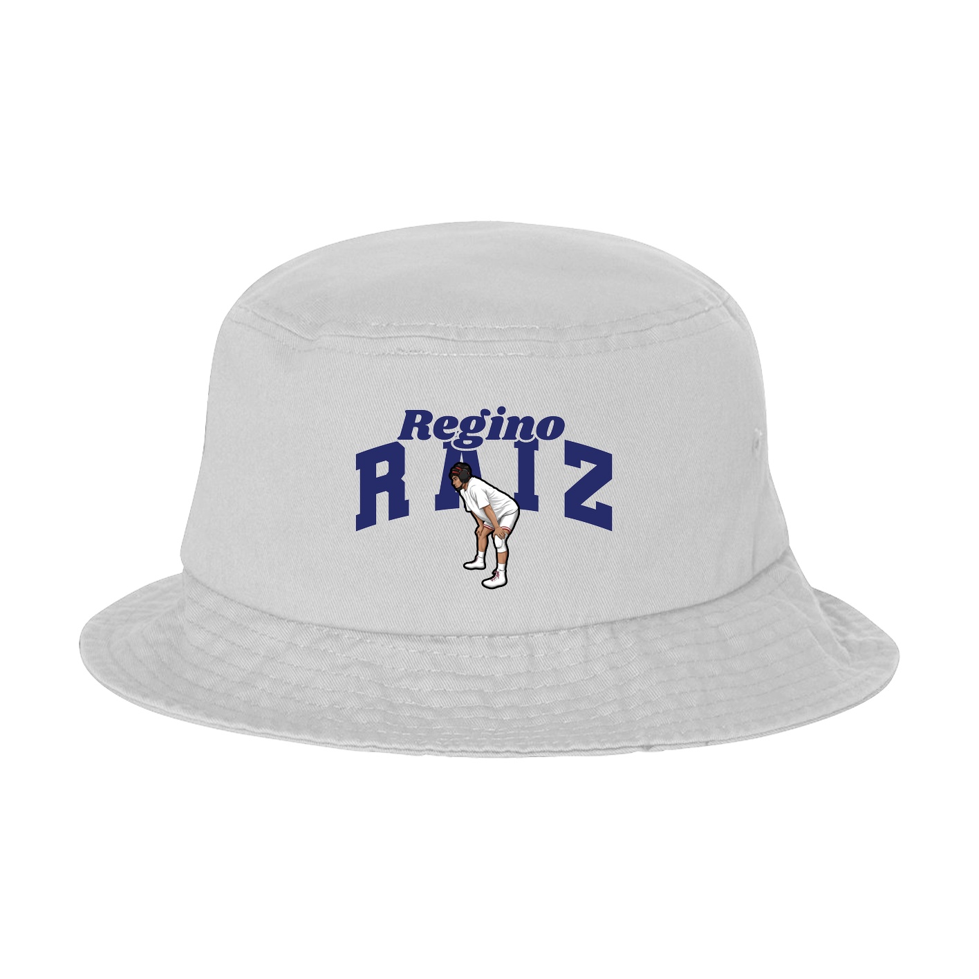 Bucket Cap — Signature Arch in White
