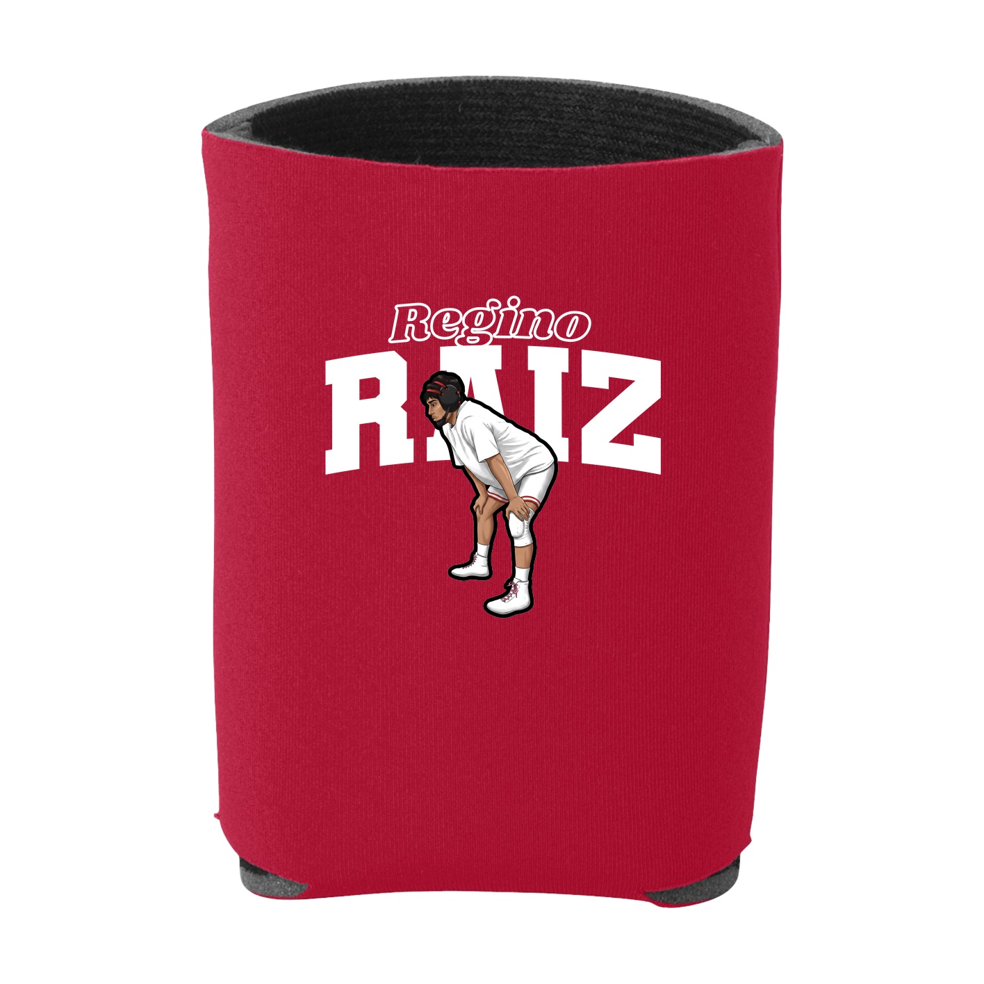 Can Holder — Name Arch in Red