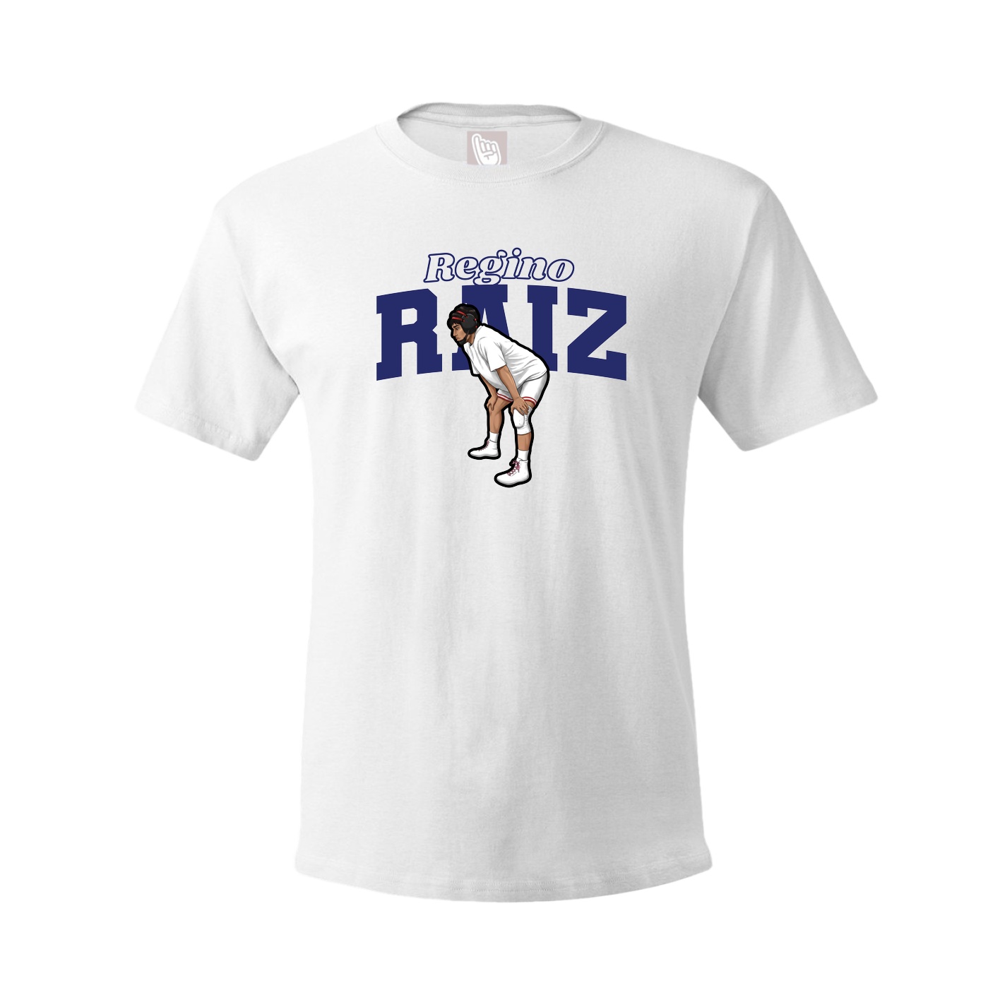 Youth Tee — Name Arch in White