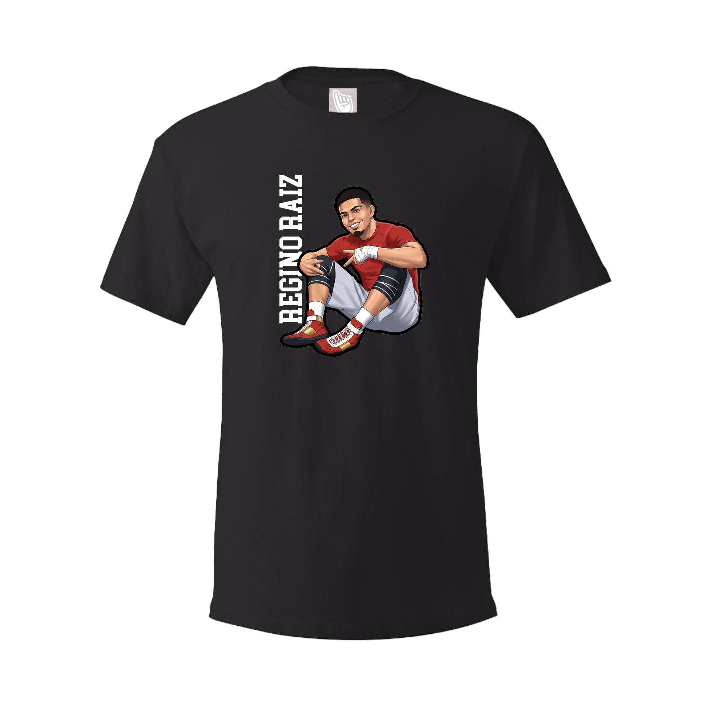 Youth Tee — Name Vertical in Black