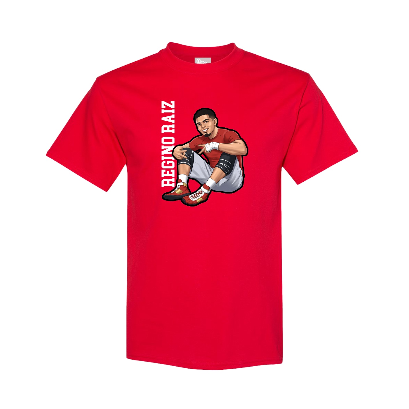 Youth Tee — Name Vertical in Red