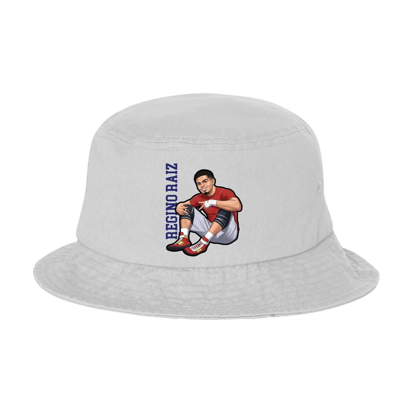 Bucket Cap — Name Vertical in White