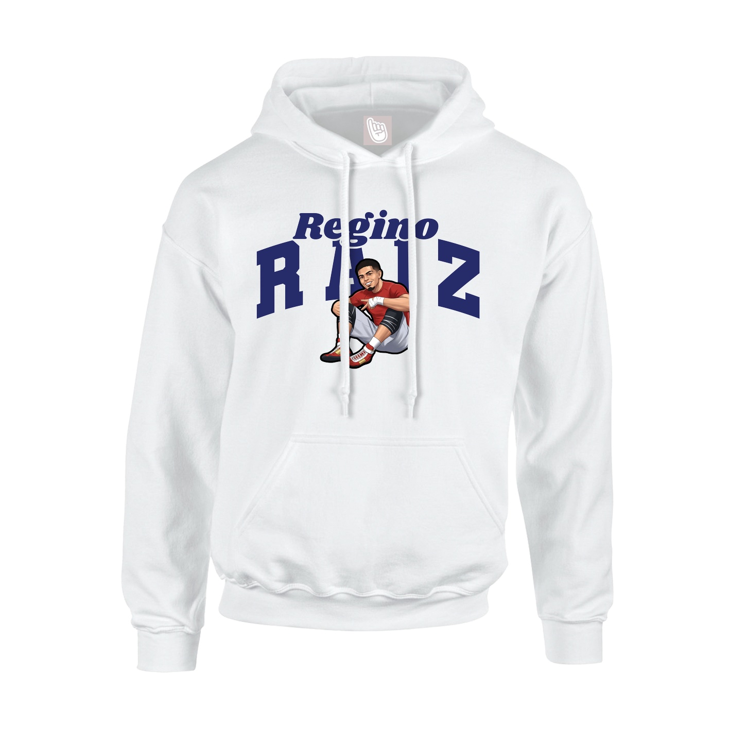 Youth Hoodie — Signature Arch in White