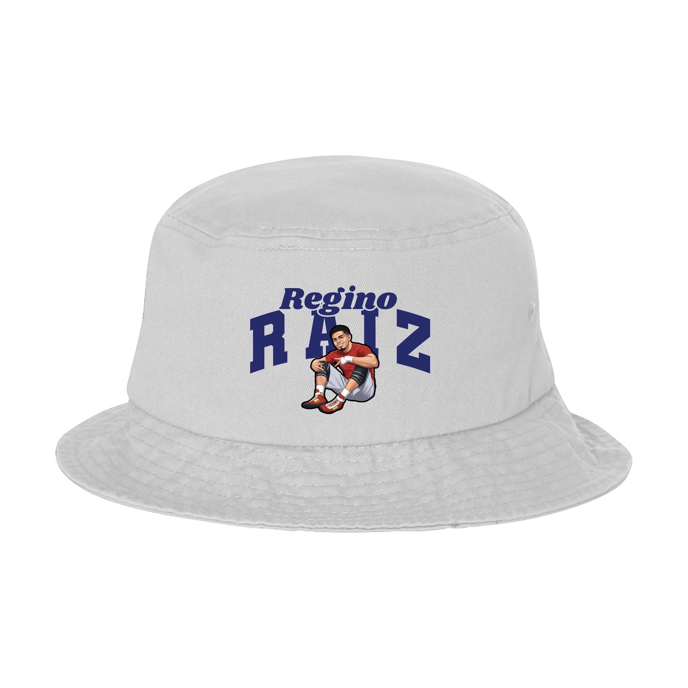 Bucket Cap — Signature Arch in White