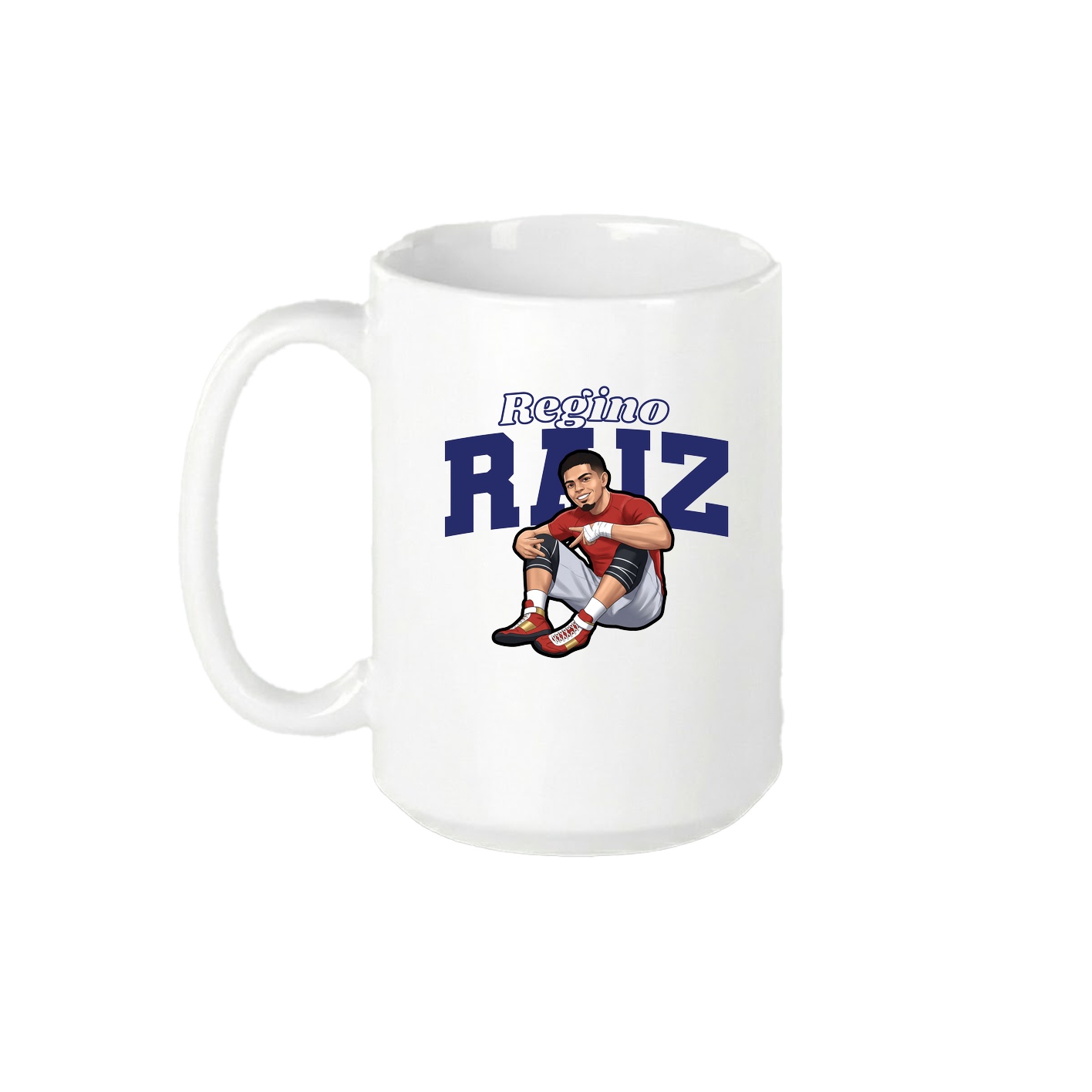15oz Coffee Mug — Name Arch in White