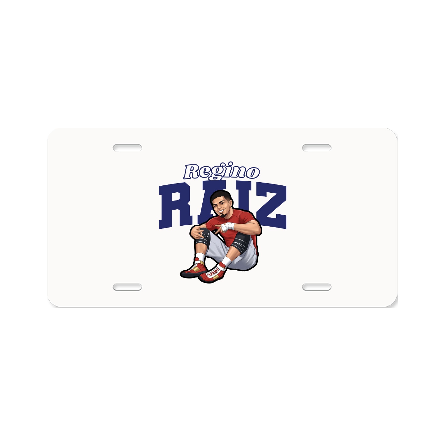 License Plate — Name Arch in Classic