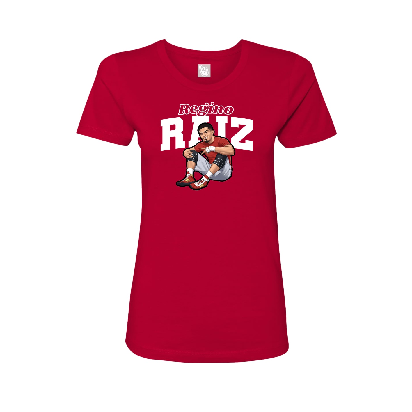 Womens Tee — Name Arch in Red