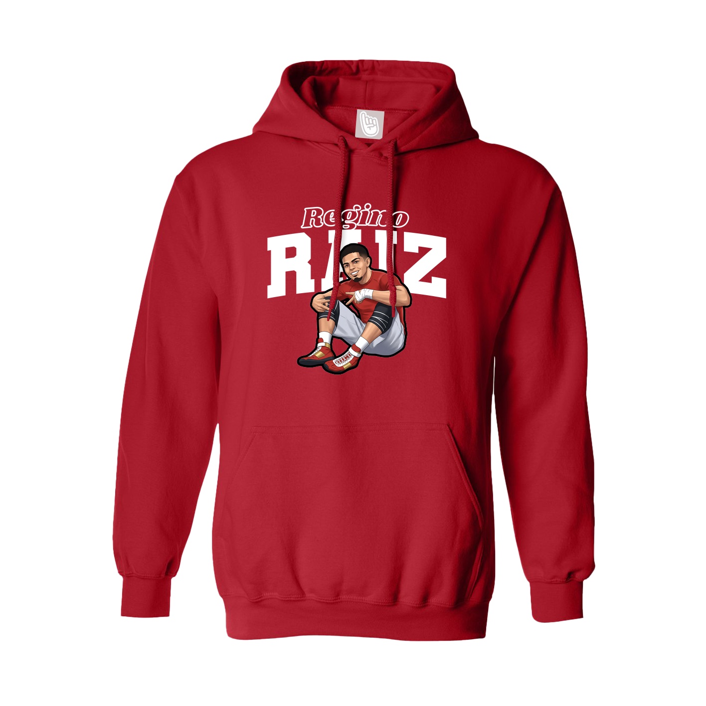 Hoodie — Name Arch in Red