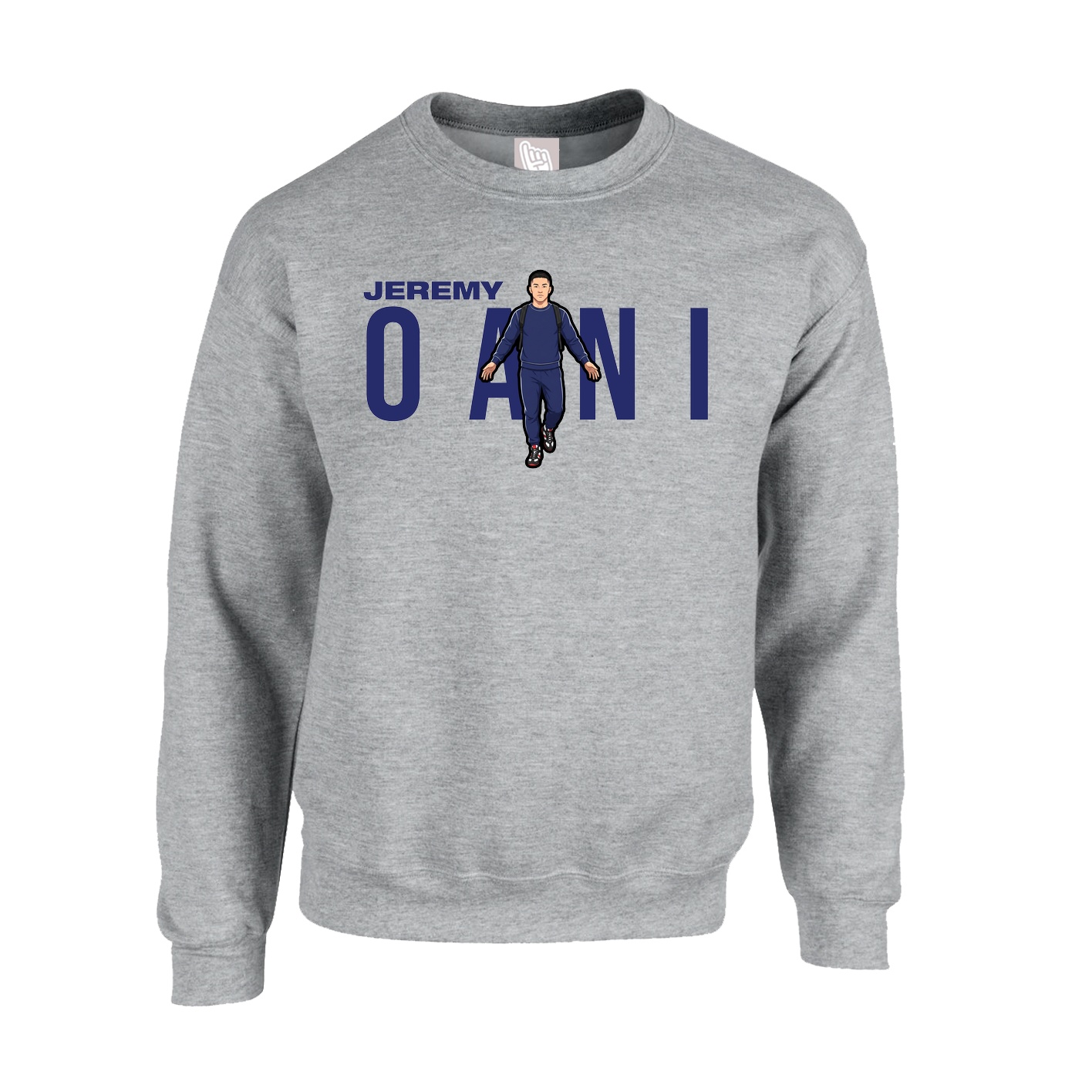 Fleece Crew — Player Name in Grey