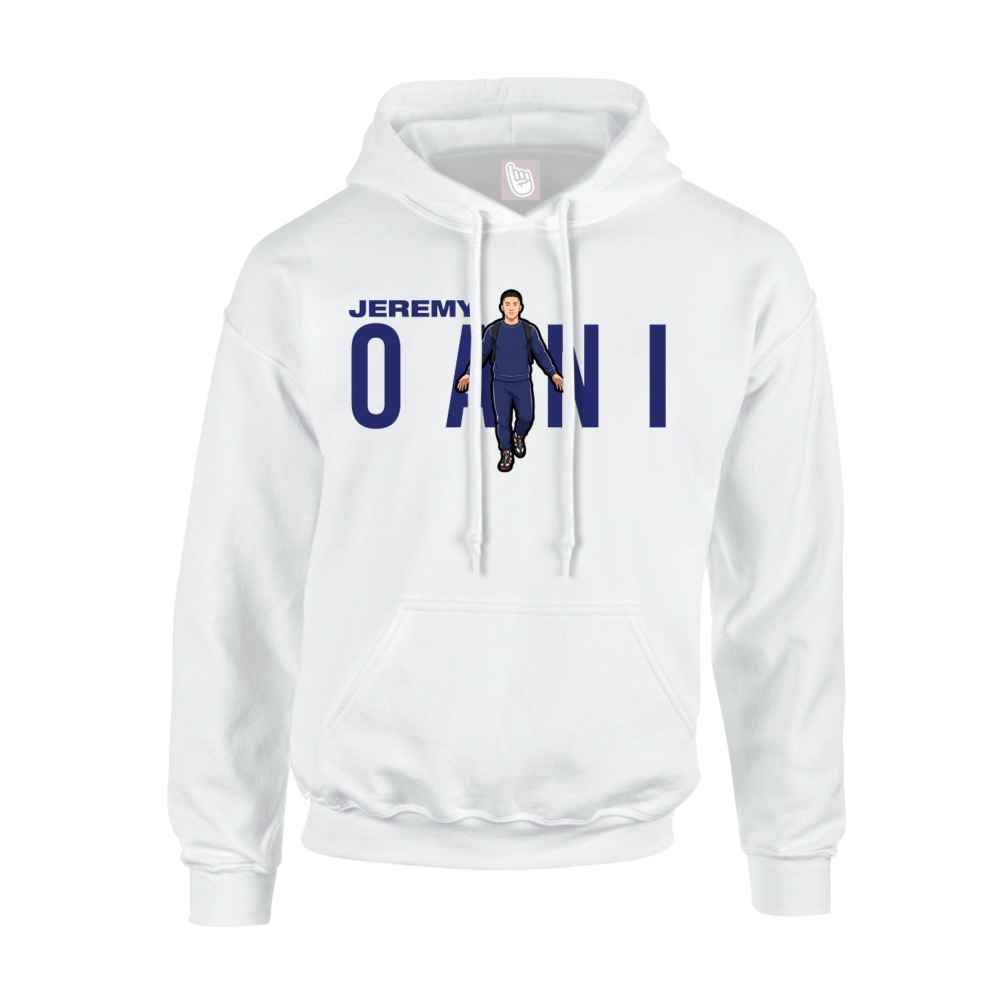 Youth Hoodie — Player Name in White