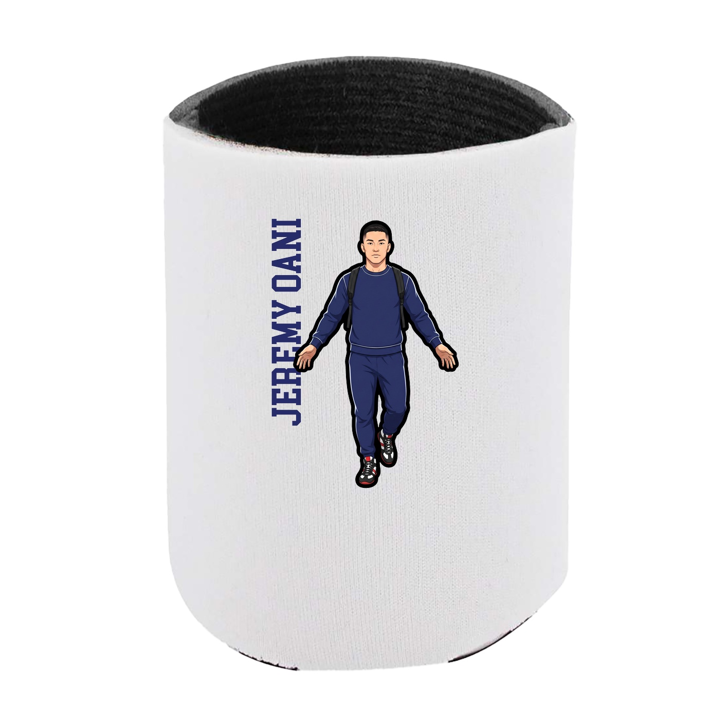 Can Holder — Name Vertical in White
