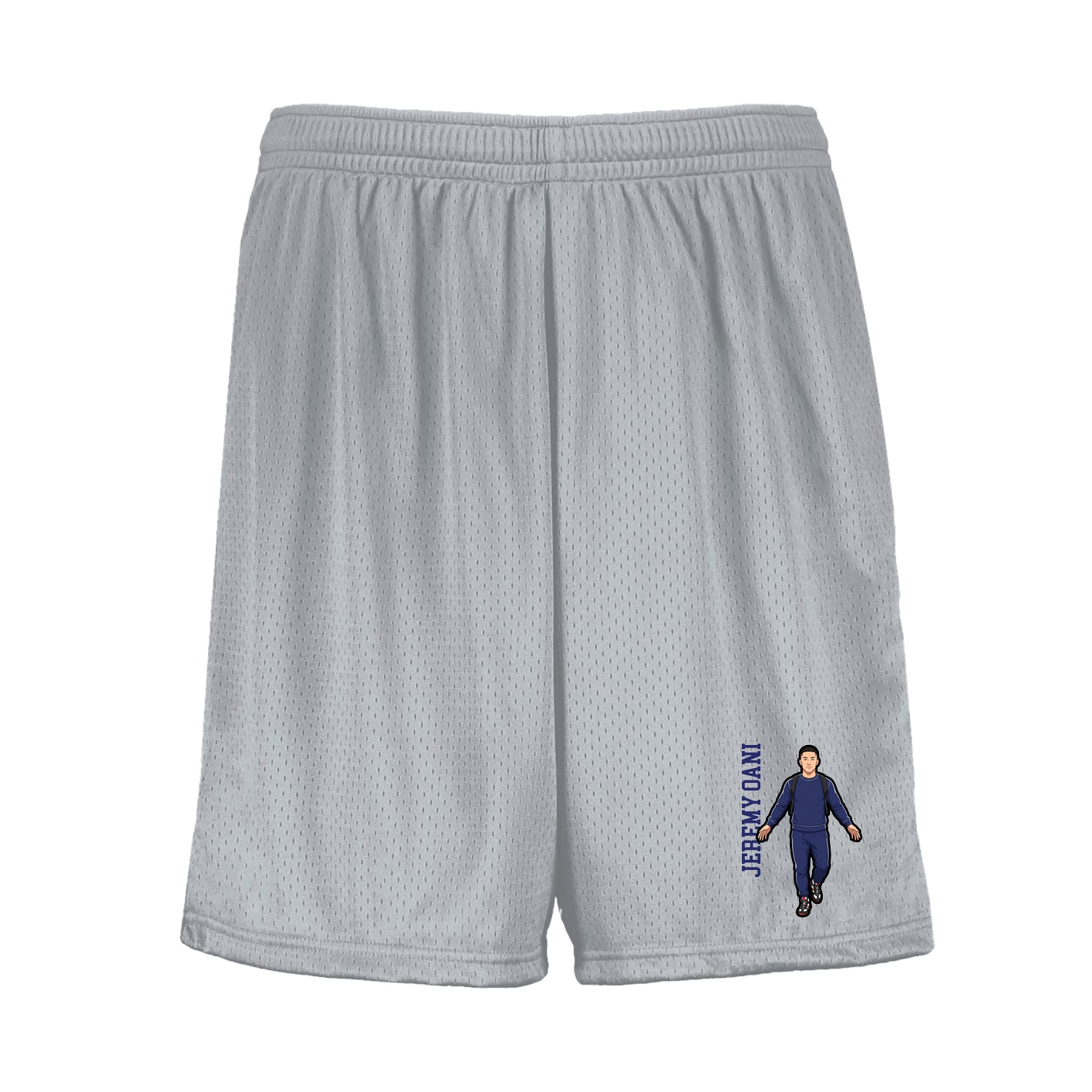 Shorts — Name Vertical in Silver