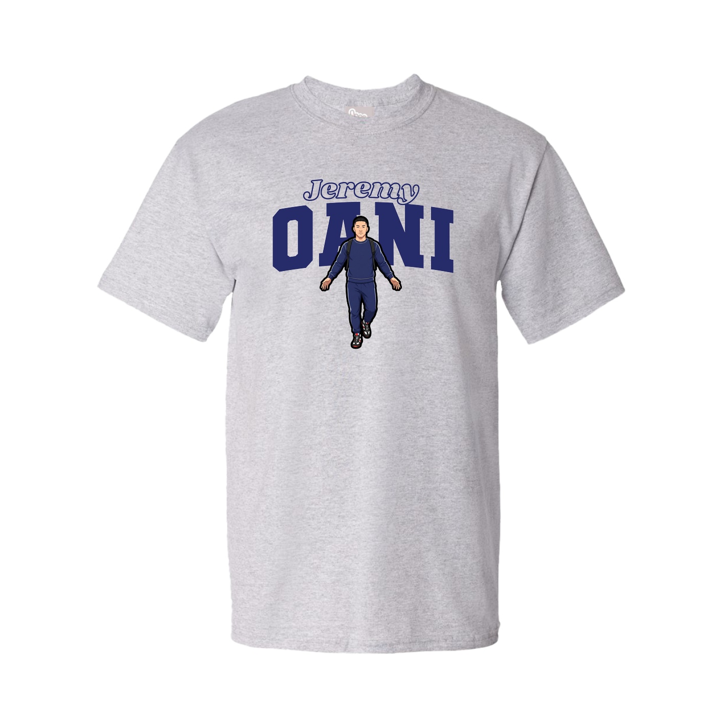 Youth Tee — Name Arch in Grey