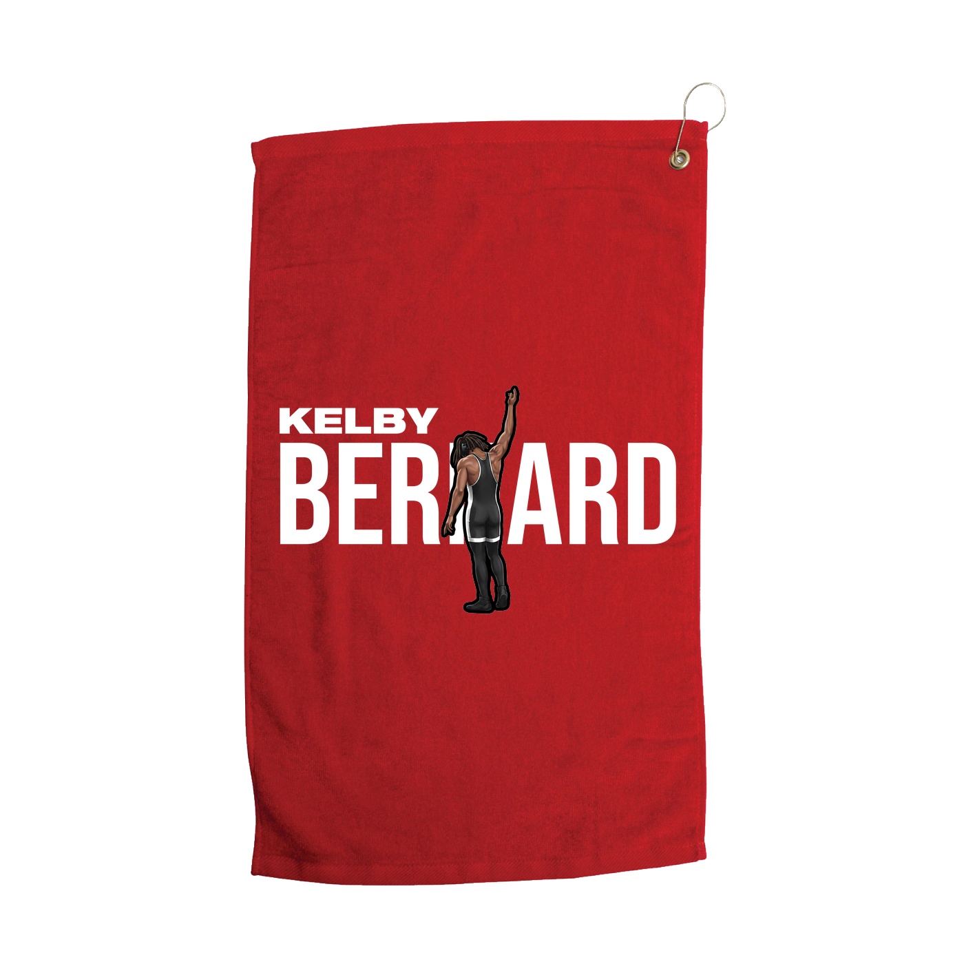 Golf Towel — Player Name in Red