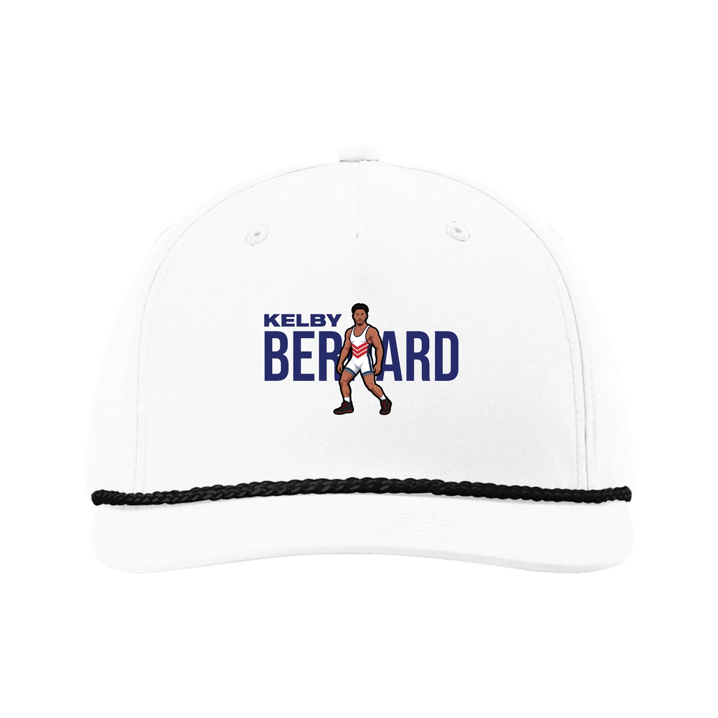 Five-Panel Classic Rope Cap — Player Name in White