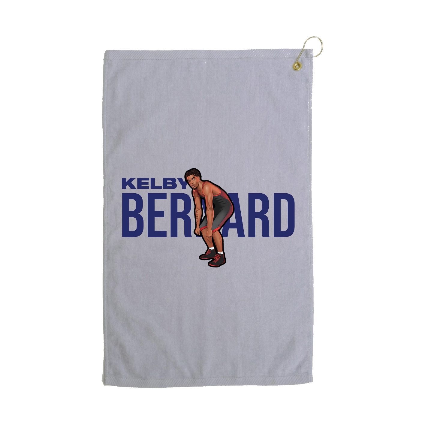 Golf Towel — Player Name in Grey