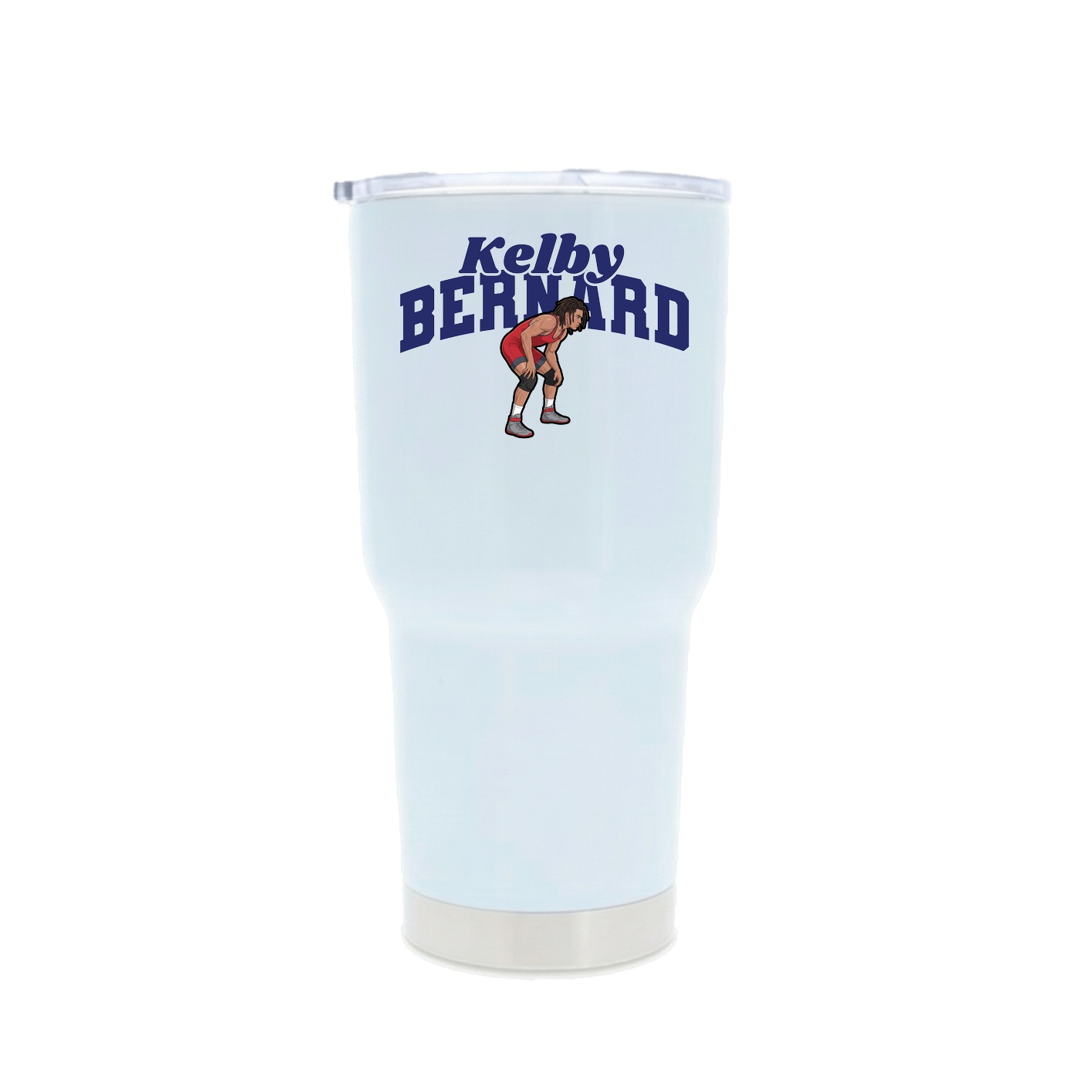 30oz Stainless Steel Tumbler — Signature Arch in White