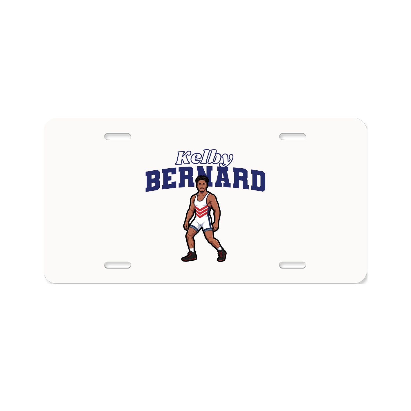 License Plate — Name Arch in Classic