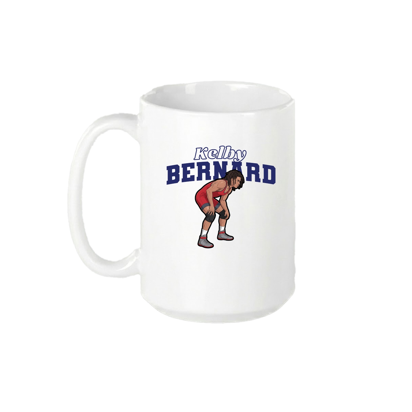 15oz Coffee Mug — Name Arch in White