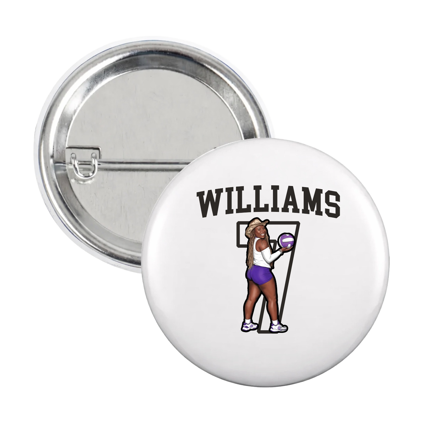 Game Day Button — Shirsey in White