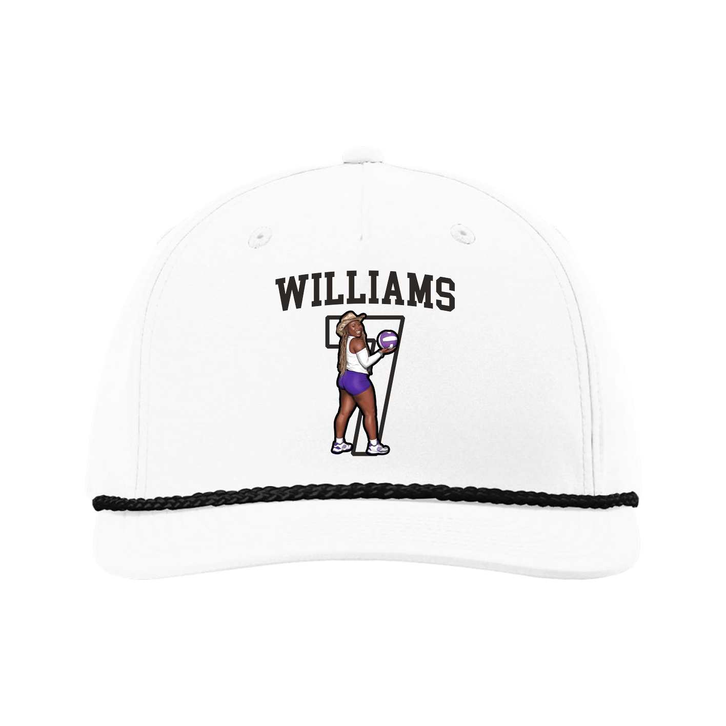Five-Panel Classic Rope Cap — Shirsey in White