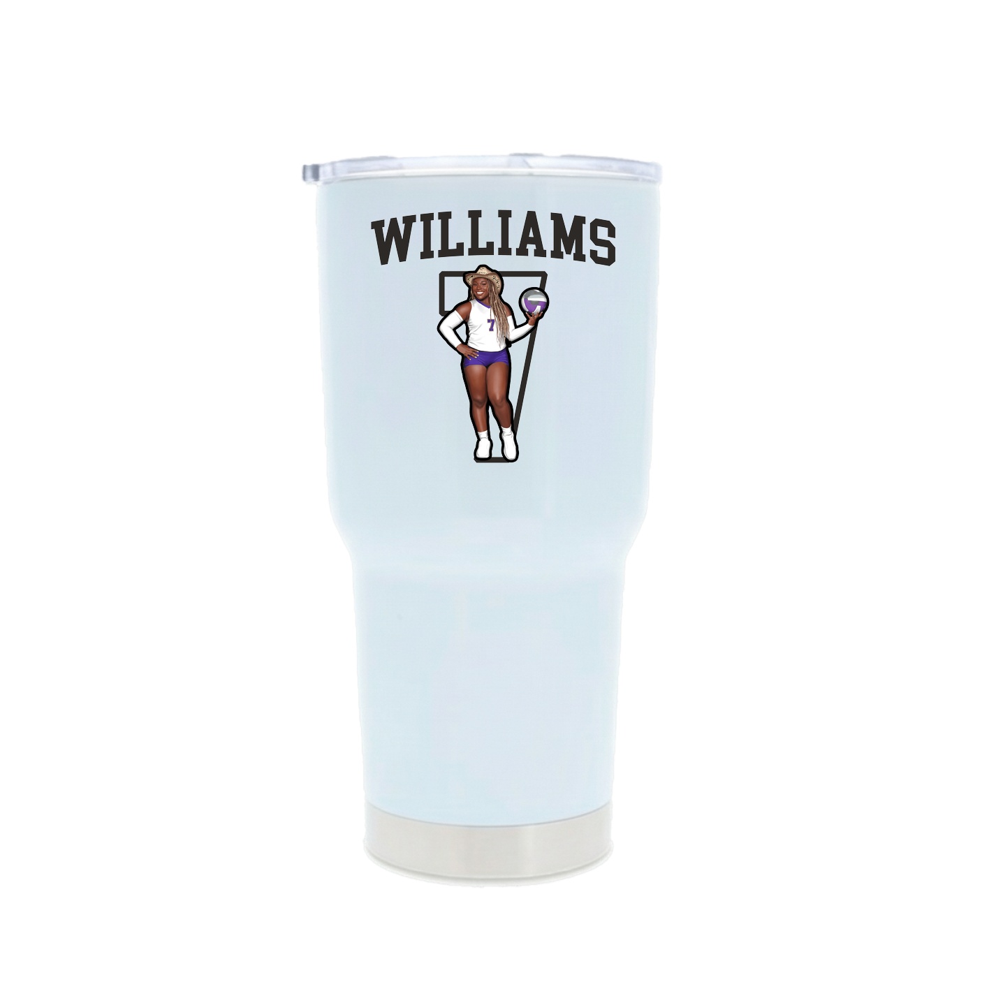 30oz Stainless Steel Tumbler — Shirsey in White