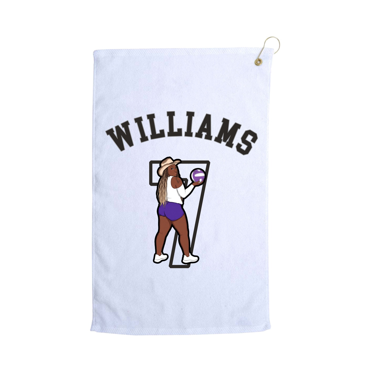 Golf Towel — Shirsey Arch in White
