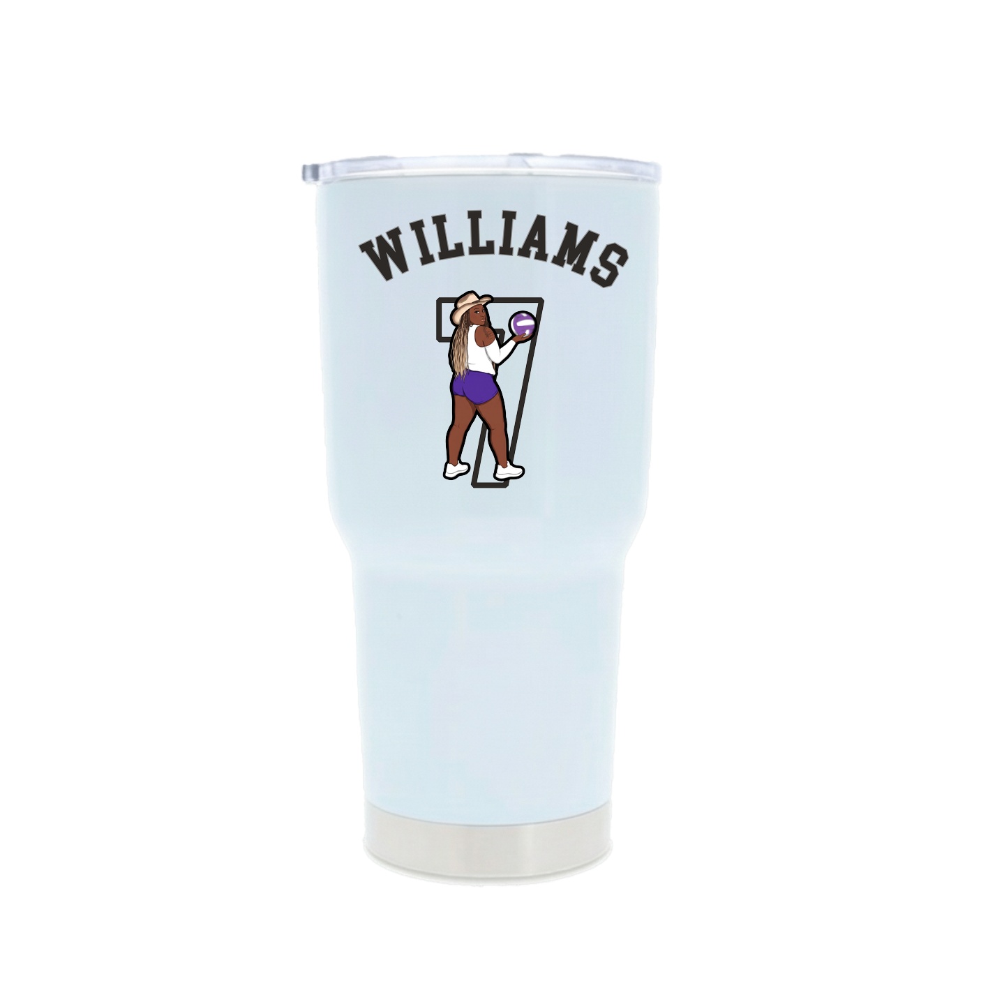 30oz Stainless Steel Tumbler — Shirsey Arch in White