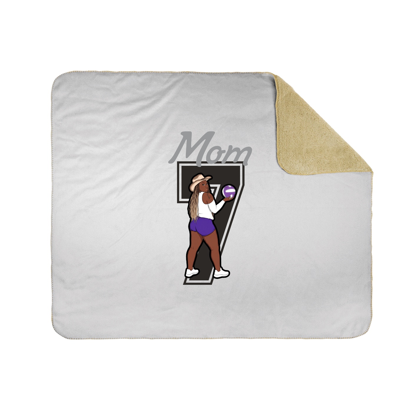 Throw Blanket — Mothers Day Shirsey in White