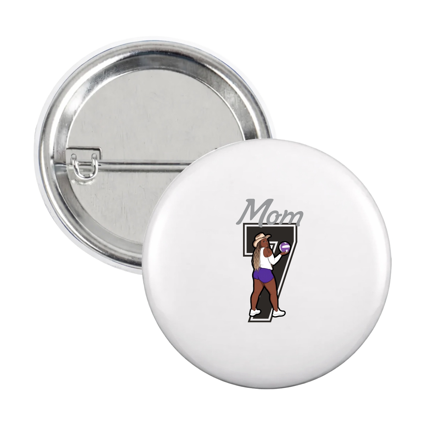 Game Day Button — Mothers Day Shirsey in White