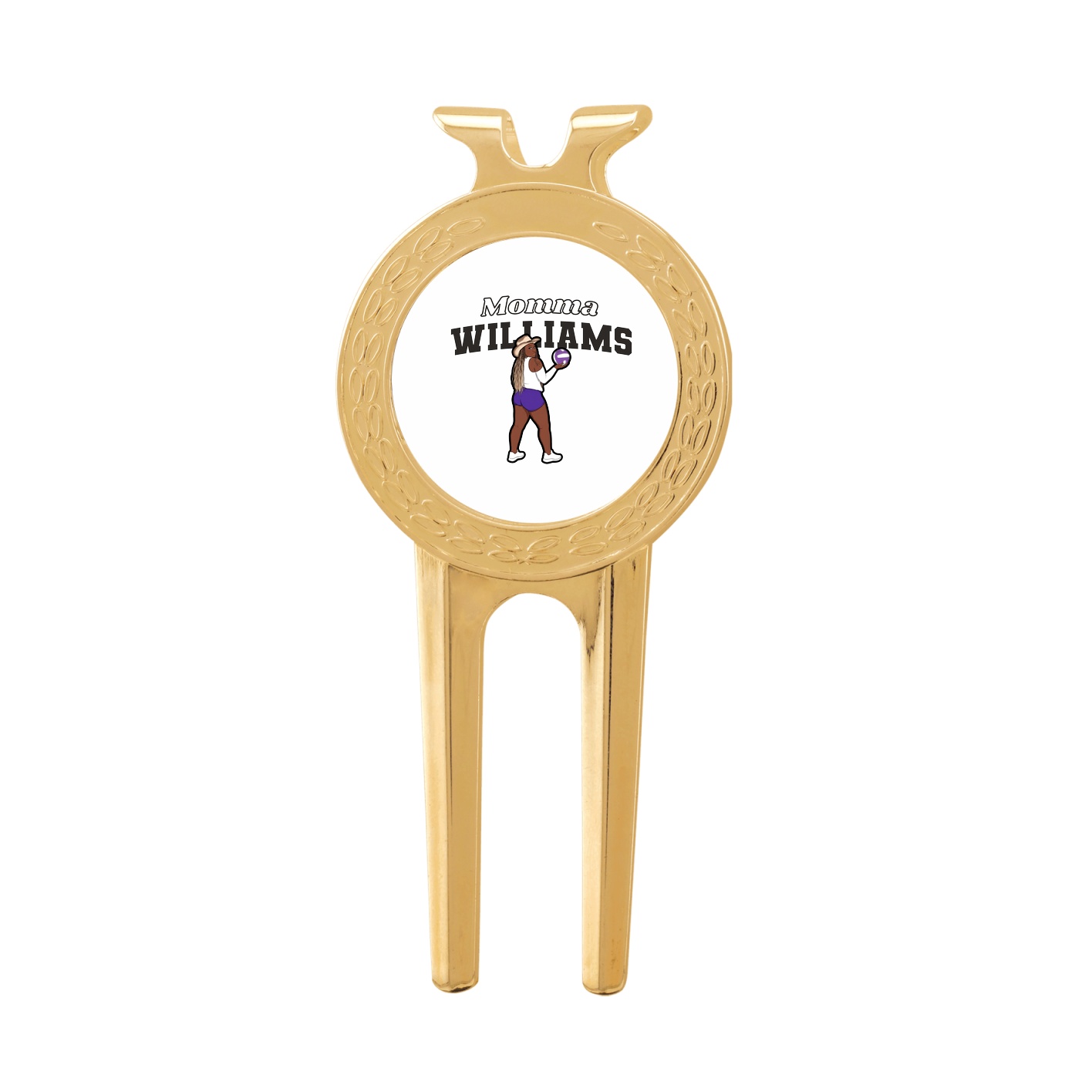 Divot Tool with Ball Marker — Mothers Day Block in Classic