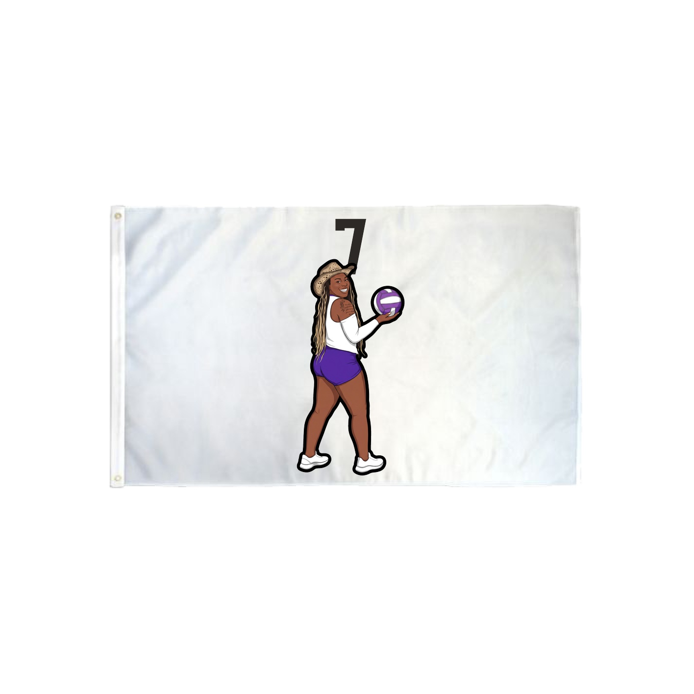 3x5 Flag — Number Top in Classic