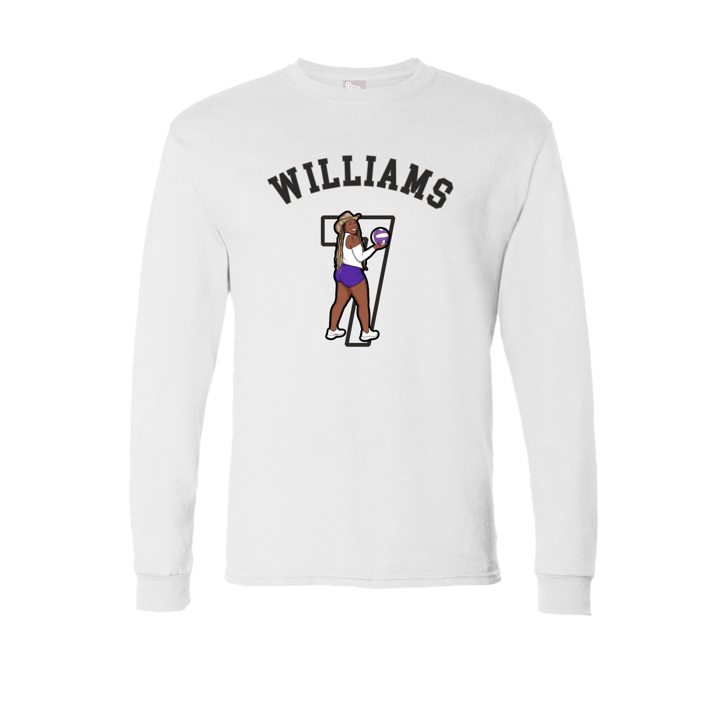 Long Sleeve Tee — Shirsey Arch in White